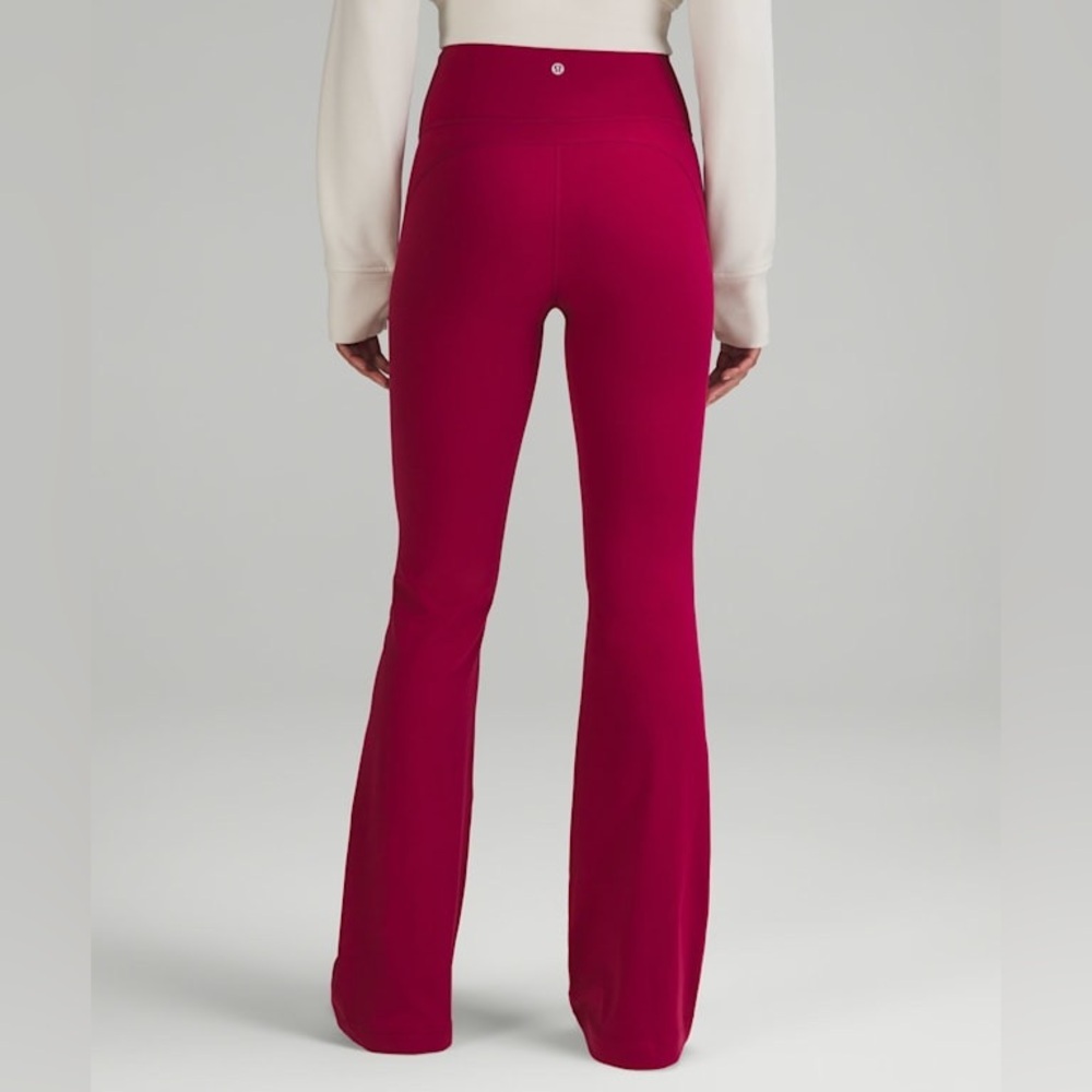 Lululemon Groove Nulu Super-High-Rise Flared Pant Regular - Size 2 -Pomegranate - Picture 12 of 14